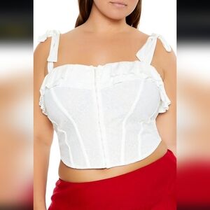 Plus Size Corset Crop Top Sz 2x Nwt